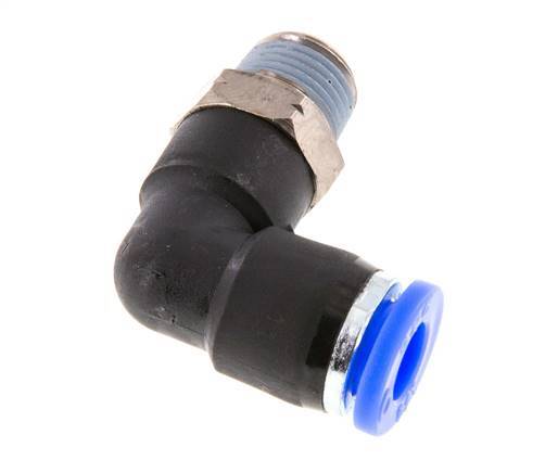 1/4'' x 1/8'' NPT 90deg Codo con rosca macho Latón/PBT NBR Giratorio [2 Piezas]