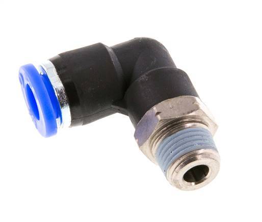 1/4'' x 1/8'' NPT 90deg Codo con rosca macho Latón/PBT NBR Giratorio [2 Piezas]
