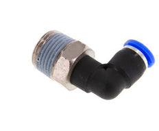 Codo de 90 grados 1/4'' x 3/8'' NPT con rosca macho latón/PBT NBR giratorio [2 piezas]