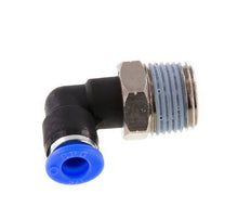 Codo de 90 grados 1/4'' x 3/8'' NPT con rosca macho latón/PBT NBR giratorio [2 piezas]