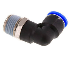 Codo de 90 grados NPT de 1/2'' x 1/2'' con rosca macho latón/PBT NBR giratorio [2 piezas]