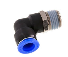 Codo de 90 grados NPT de 1/2'' x 1/2'' con rosca macho latón/PBT NBR giratorio [2 piezas]