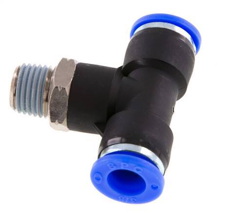 Racor en T de 3/8'' x 1/4'' NPT con rosca macho Latón/PBT NBR Giratorio