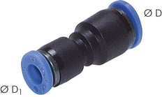 5/16'' x 3/8'' Push-in Fitting PBT NBR [2 Pieces]
