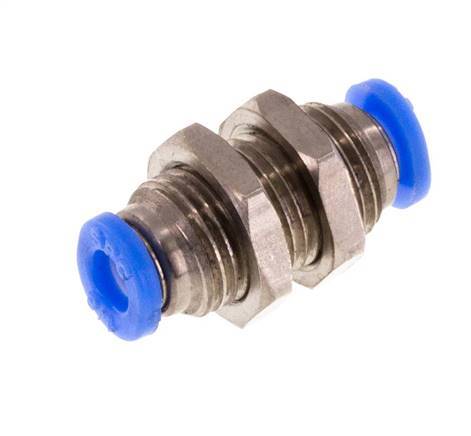 Racor de 1/8'' Latón/PBT NBR Bulkhead [2 Piezas]