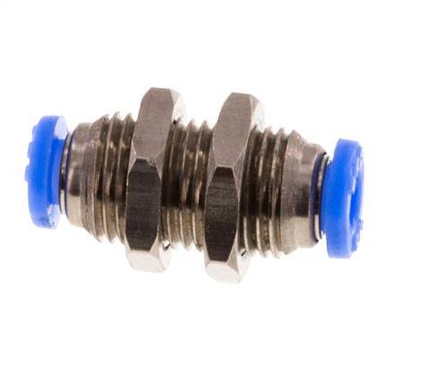 Racor de 1/8'' Latón/PBT NBR Bulkhead [2 Piezas]