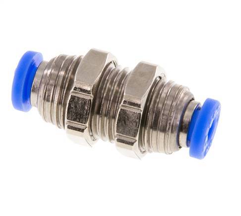 Racor de 5/32'' Latón/PBT NBR Bulkhead [2 Piezas]