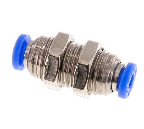 Racor de 5/32'' Latón/PBT NBR Bulkhead [2 Piezas]