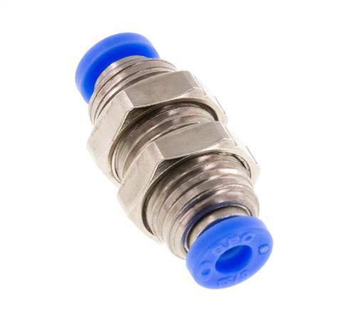 Racor de 5/32'' Latón/PBT NBR Bulkhead [2 Piezas]