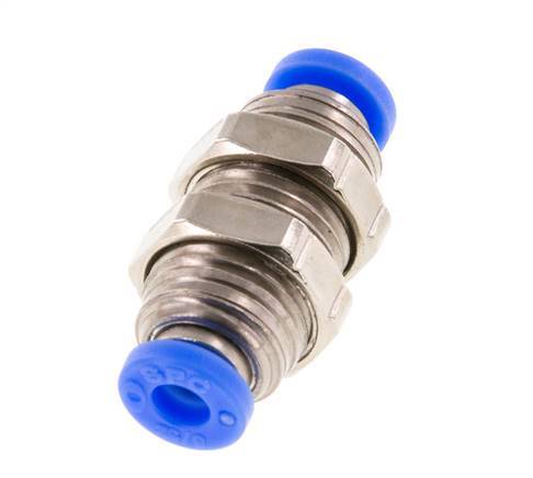 Racor de 5/32'' Latón/PBT NBR Bulkhead [2 Piezas]