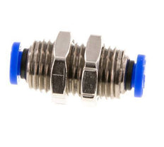 Racor de 3/16'' Pasamuros de latón/PBT NBR [2 piezas]