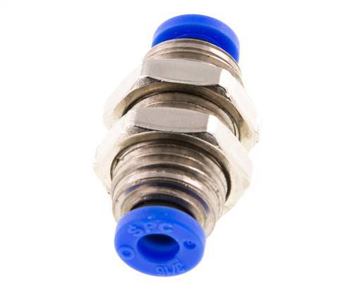 Racor de 3/16'' Pasamuros de latón/PBT NBR [2 piezas]
