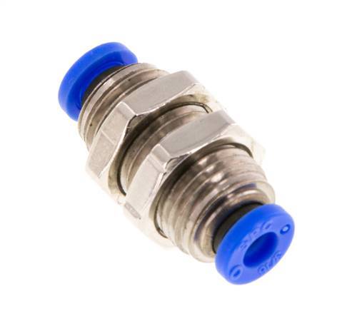 Racor de 3/16'' Pasamuros de latón/PBT NBR [2 piezas]