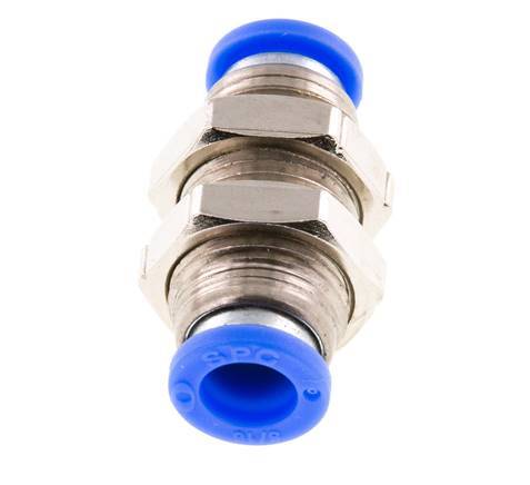 Racor de 5/16'' Latón/PBT NBR Bulkhead [2 Piezas]