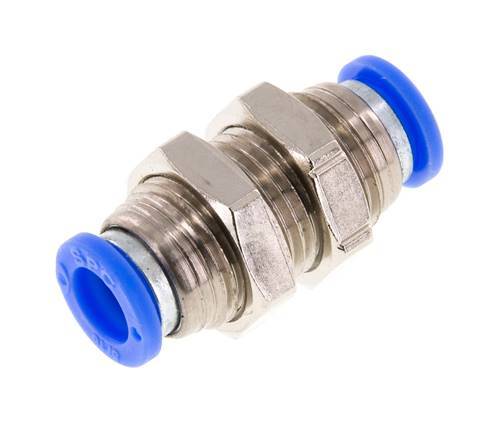Racor de 5/16'' Latón/PBT NBR Bulkhead [2 Piezas]