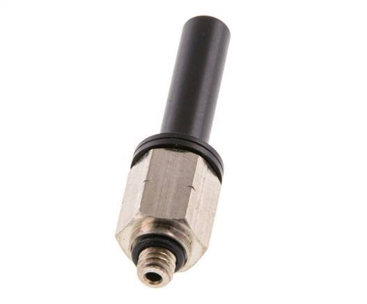 1/4'' x UNF 10-32 Racor enchufable Latón/PBT NBR [2 Piezas]
