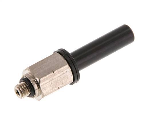 1/4'' x UNF 10-32 Racor enchufable Latón/PBT NBR [2 Piezas]