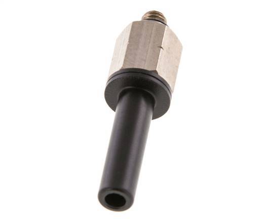 1/4'' x UNF 10-32 Racor enchufable Latón/PBT NBR [2 Piezas]
