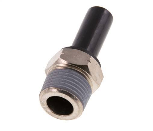 Racor de 1/2'' x 1/2'' NPT con rosca macho Latón/PBT NBR