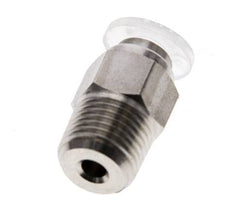 Racor de 4mm x R1/8'' con rosca macho Acero inoxidable/PA EPDM/PTFE