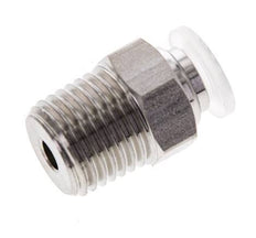 Racor de 6mm x R1/4'' con rosca macho Acero inoxidable/PA EPDM/PTFE