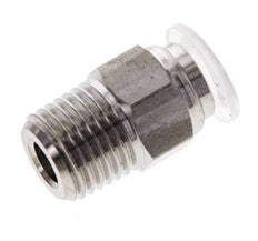 Racor de 8mm x R1/4'' con rosca macho Acero inoxidable/PA EPDM/PTFE