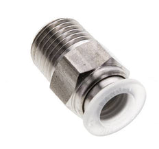 Racor de 8mm x R1/4'' con rosca macho Acero inoxidable/PA EPDM/PTFE