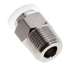 Racor de 10mm x R3/8'' con rosca macho Acero inoxidable/PA EPDM/PTFE
