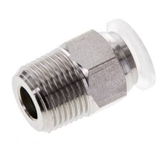 Racor de 10mm x R3/8'' con rosca macho Acero inoxidable/PA EPDM/PTFE