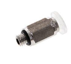 Racor de 4mm x M 5 con rosca macho PA/Acero inoxidable EPDM