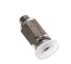 Racor de 4mm x M 5 con rosca macho PA/Acero inoxidable EPDM