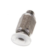 Racor de 4mm x M 5 con rosca macho PA/Acero inoxidable EPDM