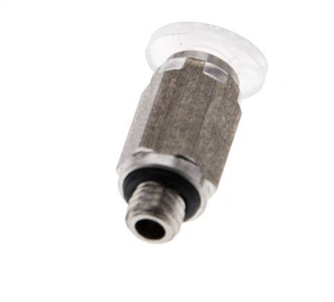 Racor de 4mm x M 5 con rosca macho PA/Acero inoxidable EPDM
