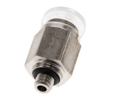 Racor de 6mm x M 5 con rosca macho PA/Acero inoxidable EPDM