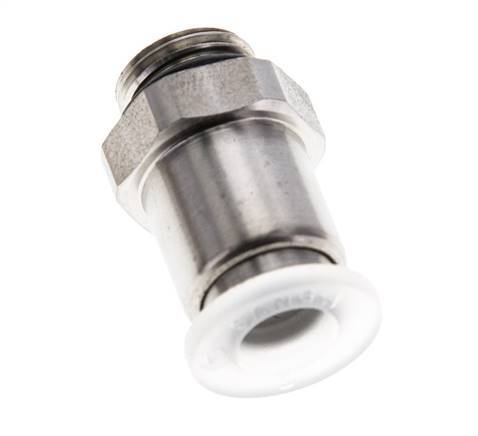 Racor de 6mm x G1/8'' con rosca macho PA/Acero inoxidable EPDM