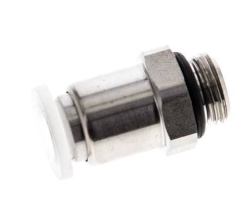 Racor de 6mm x G1/8'' con rosca macho PA/Acero inoxidable EPDM