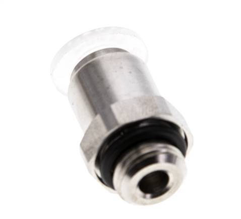 Racor de 6mm x G1/8'' con rosca macho PA/Acero inoxidable EPDM