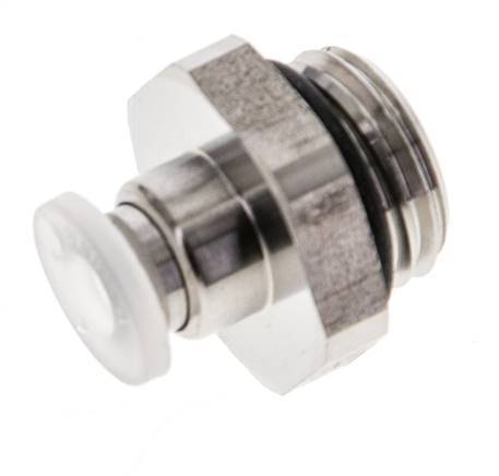Racor de 4mm x G1/4'' con rosca macho PA/Acero inoxidable EPDM