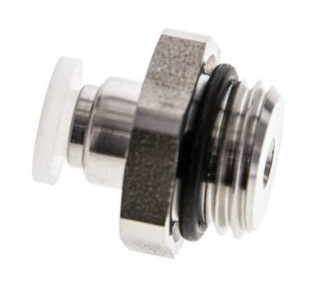 Racor de 4mm x G1/4'' con rosca macho PA/Acero inoxidable EPDM