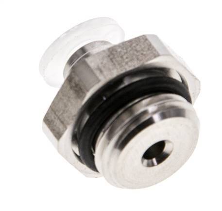 Racor de 4mm x G1/4'' con rosca macho PA/Acero inoxidable EPDM