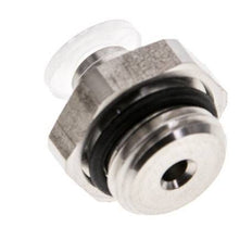 Racor de 4mm x G1/4'' con rosca macho PA/Acero inoxidable EPDM