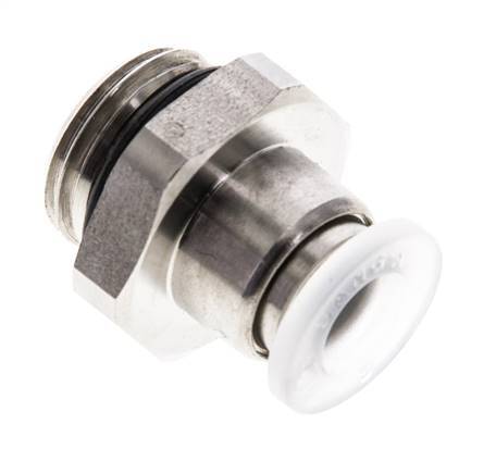 Racor de 6mm x G1/4'' con rosca macho PA/Acero inoxidable EPDM