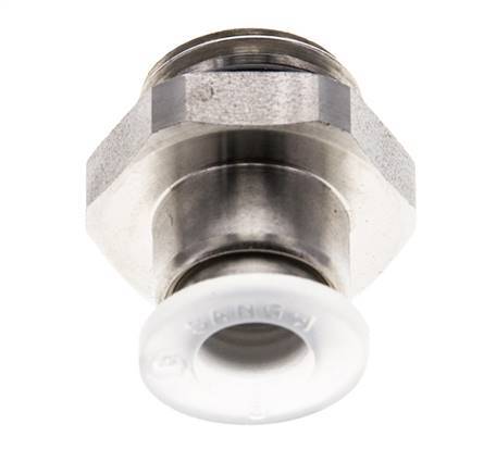 Racor de 6mm x G1/4'' con rosca macho PA/Acero inoxidable EPDM