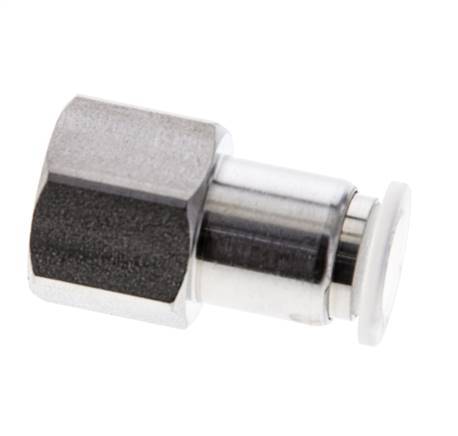 Racor de 8mm x G1/4'' con rosca hembra Acero inoxidable/PA EPDM/PTFE