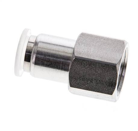 Racor de 8mm x G1/4'' con rosca hembra Acero inoxidable/PA EPDM/PTFE