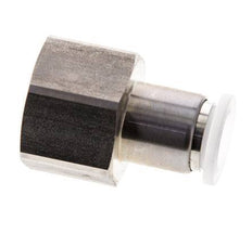 Racor de 10mm x G1/2'' con rosca hembra Acero inoxidable/PA EPDM/PTFE