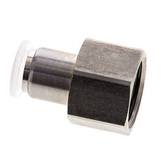 Racor de 10mm x G1/2'' con rosca hembra Acero inoxidable/PA EPDM/PTFE