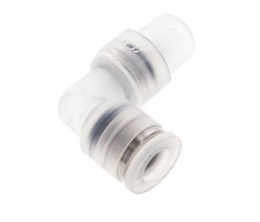 Racor de 6mm x R1/8'' 90deg con rosca macho Latón FKM Giratorio