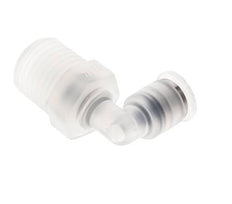 Racor de 4mm x R1/4'' 90deg con rosca macho Latón FKM Giratorio
