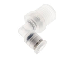 Racor de 4mm x R1/4'' 90deg con rosca macho Latón FKM Giratorio
